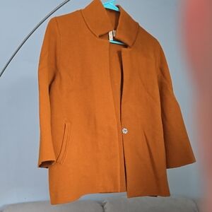 Zara Women's Orange Cape Jacket